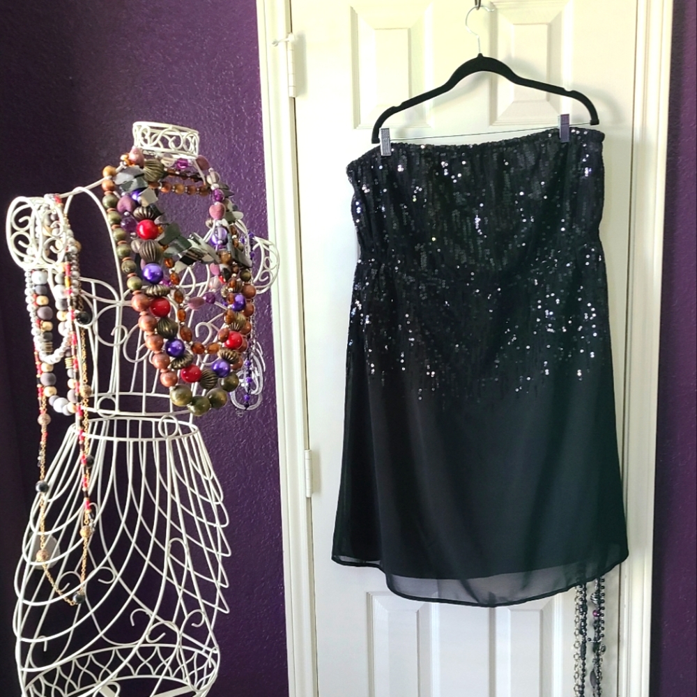 Lane Bryant Strapless Dress with Sequins size 18/20